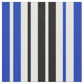 Blau Schwarz Weiß Streifen Muster Design  Stoff (Nahaufnahme)
