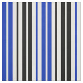 Blau Schwarz Weiß Streifen Muster Design  Stoff (Muster)