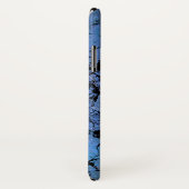 blau-schwarz-wirres Marmormuster Case-Mate iPhone Hülle (Hinten/Rechts)