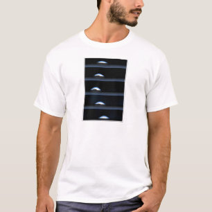 Blau-Schwarze Blasen T-Shirt