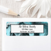 Blau-schwarze Marmorflüssigkeit Kunst (Insitu)