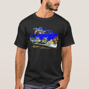 Blau-Schwarzer LKW 1970 EL Camino T-Shirt