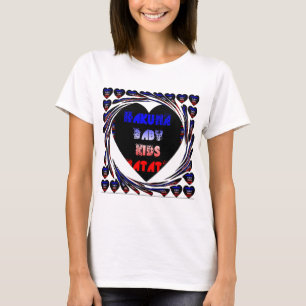 Blau Schwarzes Hakuna Matata Baby Kinder Design.pn T-Shirt