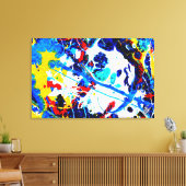 Blau sehen leinwanddruck (Insitu (Wohnzimmer))