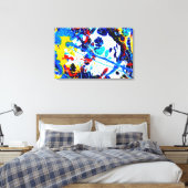 Blau sehen leinwanddruck (Insitu (Schlafzimmer))