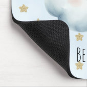 Blau Sei Glücklich Wolke Gold Sterne Mousepad (Ecke)