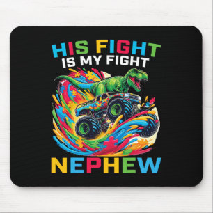 Blau Sein Kampf Ist Mein Kampf Autismus Neffe T Re Mousepad