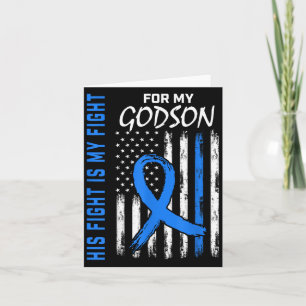 Blau Sein Kampf ist mein Kampf Diabetes-Bewusstsei Karte