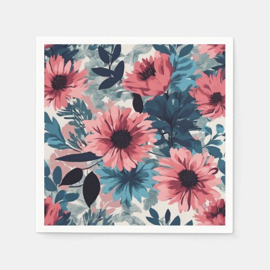 Blau Serviette (Vorderseite)