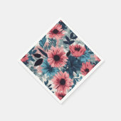 Blau Serviette (Ecke)