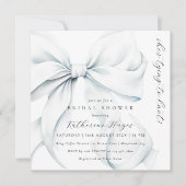 Blau Sie bindet das Brautparty des Knochenkuchens Einladung (Vorderseite)
