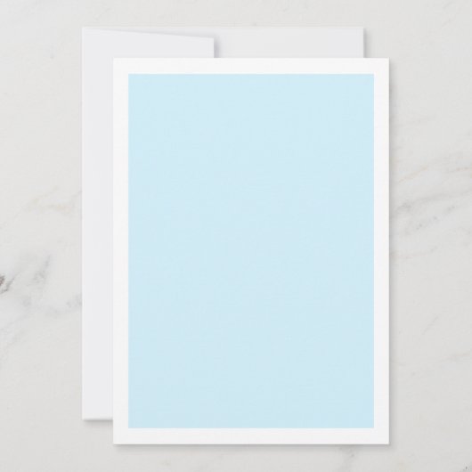 Blau sie bindet das Brautparty des Knochenkuchens Einladung (Rückseite)