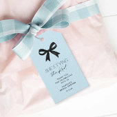 Blau sie bindet das Brautparty des Knochenkuchens Geschenkanhänger