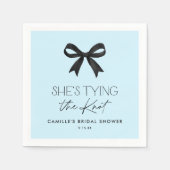 Blau sie bindet das Brautparty des Knotens Serviette (Vorderseite)