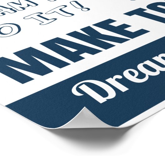 Blau Sie diese Motivierend Zitate Got Poster (Ecke)