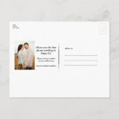 Blau & Silver Sternry Whimsical Celestial Ankündigungspostkarte (Rückseite)