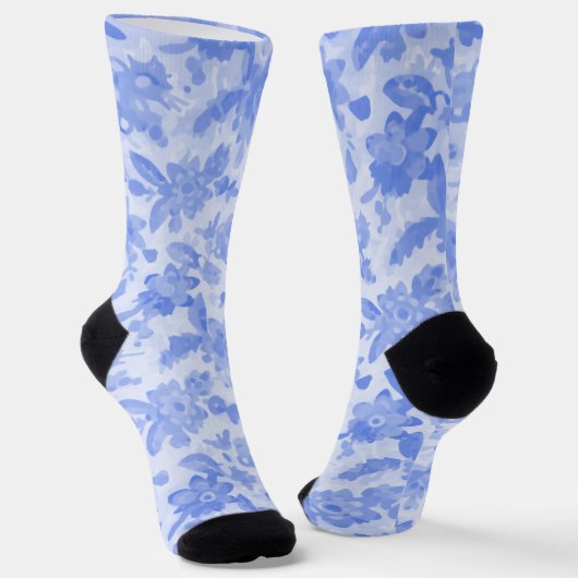 Blau Socken (Gewinkelt)
