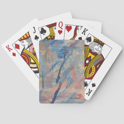 Blau spielkarten (Rückseite)