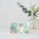 Blau sprudelt Visitenkarte (Stehend Vorderseite)