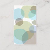 Blau sprudelt Visitenkarte (Rückseite)