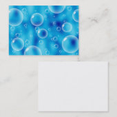 Blau sprudelt Visitenkarten Visitenkarte (Vorne/Hinten)