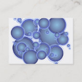 Blau sprudelt Waschanlage-oder Wäscherei-Karte Visitenkarte (Rückseite)