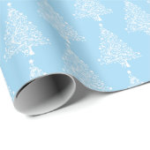 Blau| Star Bright Christmas Tree Wrapping Paper Geschenkpapier (Rolleneckpunkt)