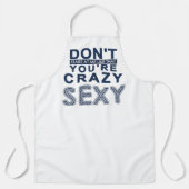 blau starrt mich nicht so verrückt sexy an schürze (Vorderseite)