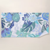 Blau Strandtuch (Vorderseite)