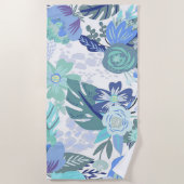 Blau Strandtuch (Vorderseite)