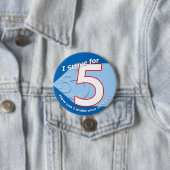 Blau - streben Sie 5 Knöpfe an Button (Beispiel)