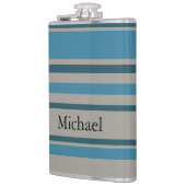 Blau-Streifen Flachmann (Links)