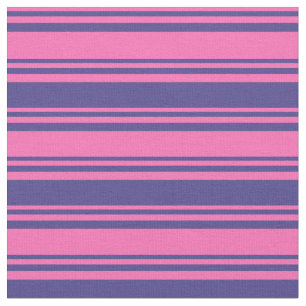 Blau-Streifen-Muster für heiße rosa und dunkle S Stoff
