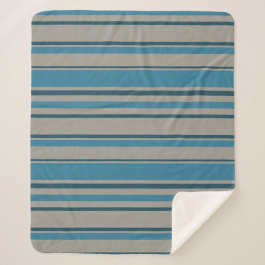 Blau-Streifen Sherpadecke (Vorderseite)