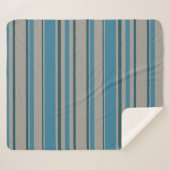 Blau-Streifen Sherpadecke (Vorderseite (Horizontal))