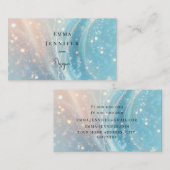 Blau Subtile sanfter Glitzer Hintergrund Visitenkarte (Vorne/Hinten)