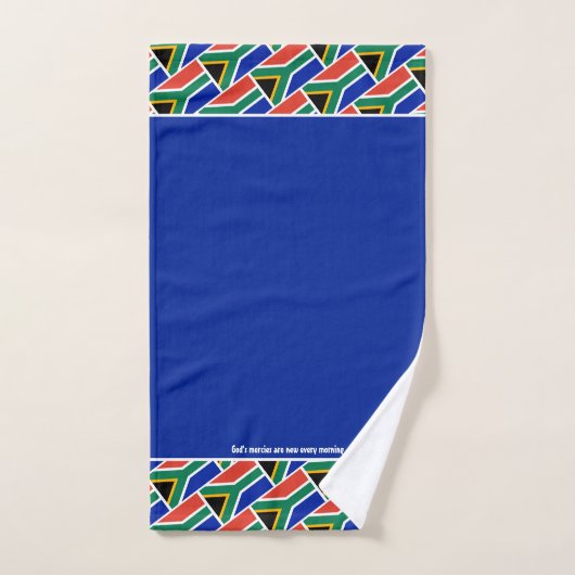 Blau | SÜDAFRIKA FLAG Badhandtuch Set (Handtuch)