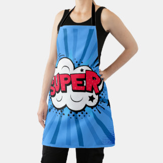 Blau Super Schürze