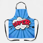 Blau Super Schürze (Vorderseite)