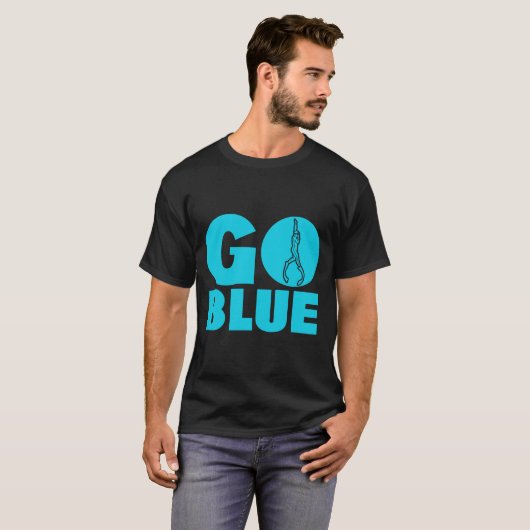 Blau T-Shirt (Vorne ganz)