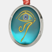 BLAU TALISMAN, Aquamarine Silbernes Ornament (Links)