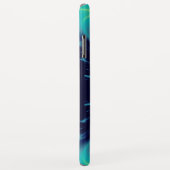 BLAU TALISMAN MONOGRAMM Aquamarin, türkisblau Case-Mate iPhone Hülle (Hinten/Rechts)