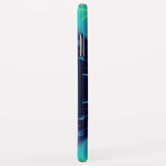 BLAU TALISMAN MONOGRAMM Aquamarin, türkisblau Case-Mate iPhone Hülle (Hinten/Rechts)