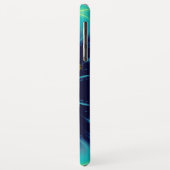 BLAU TALISMAN MONOGRAMM Aquamarin, türkisblau Case-Mate iPhone Hülle (Hinten/Links)