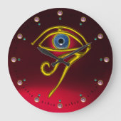 BLAU TALISMAN, Red Ruby Große Wanduhr (Vorderseite)
