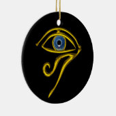 BLAU TALISMAN, schwarz Keramik Ornament (Rechts)