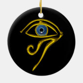 BLAU TALISMAN, schwarz Keramik Ornament (Hinten)