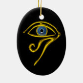 BLAU TALISMAN, schwarz Keramik Ornament (Hinten)
