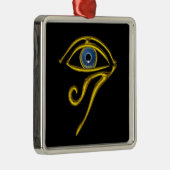 BLAU TALISMAN, schwarz Ornament Aus Metall (Rechts)