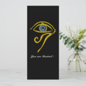 BLAU TALISMAN, schwarz und weiß Einladung (Stehend Vorderseite)